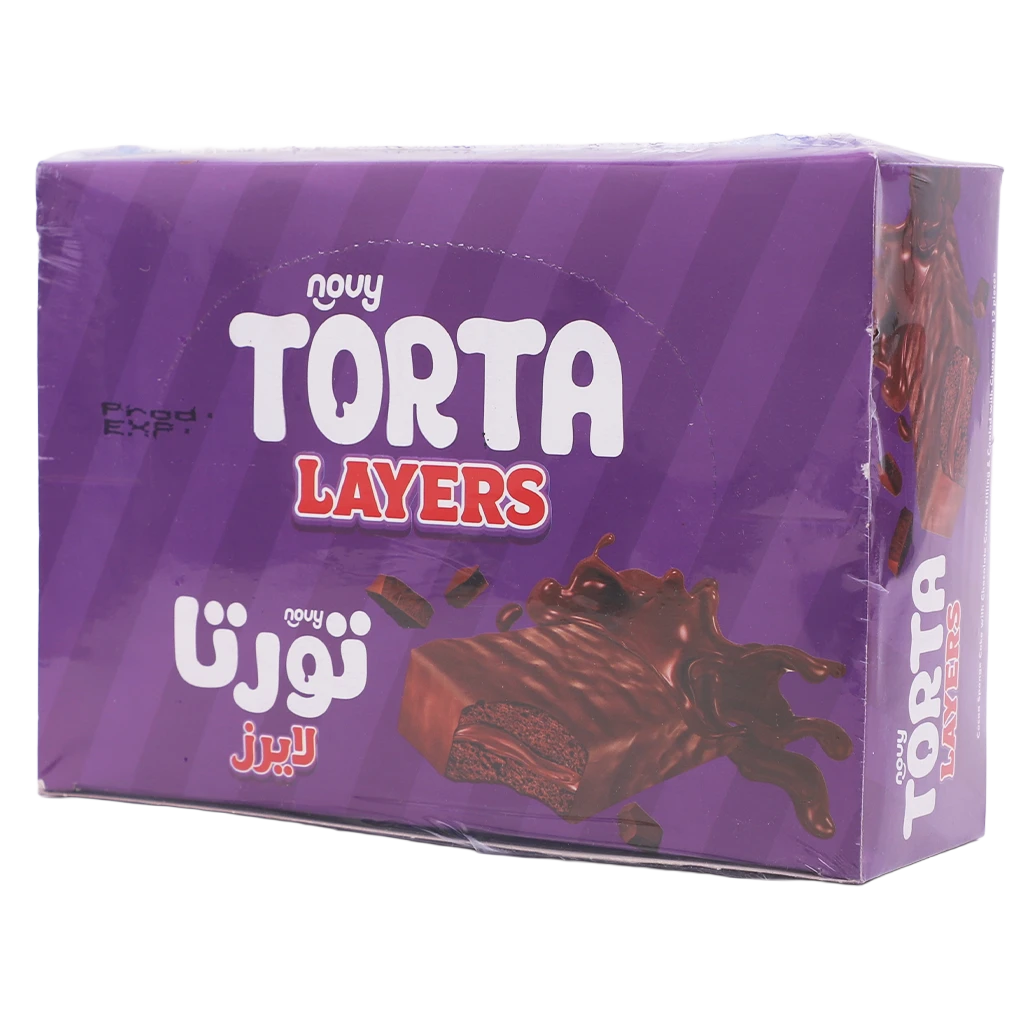 Novy Torta Layers Cake Chocolate  12 pcs 25 gm