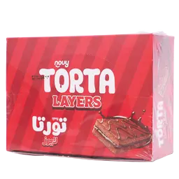 Novy Torta Layers Cake Uncoated Chocolate 300 gm