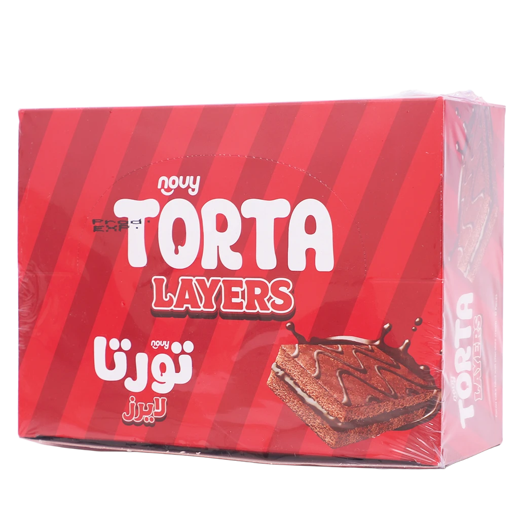 Novy Torta Layers Cake Uncoated Chocolate 300 gm