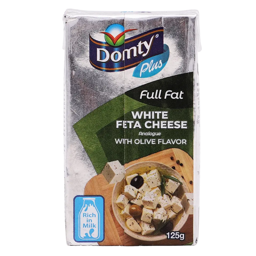 Domty Analogue Feta White Cheese With Olive  125 gm - view 3