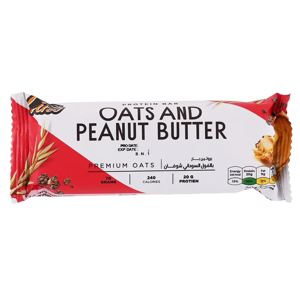lino protein bar oats and peanut better 70 gm - view 1
