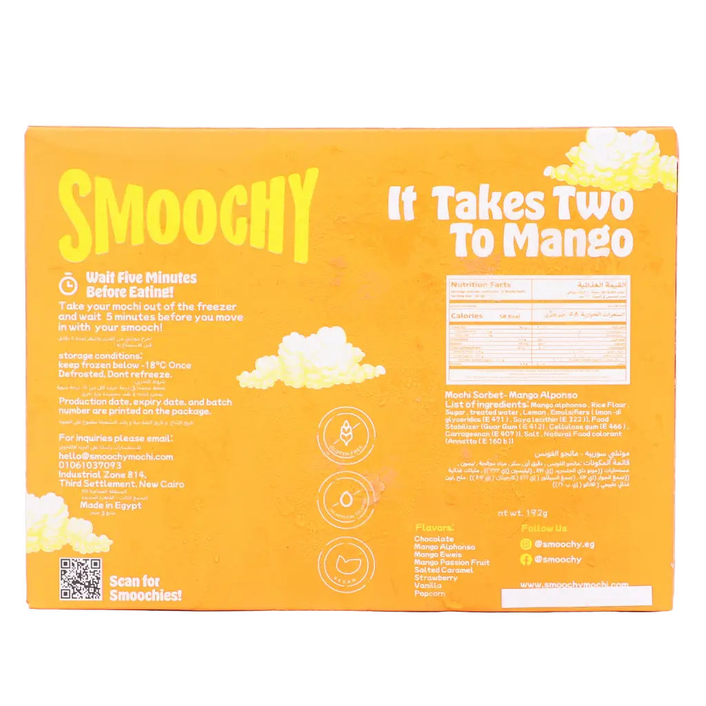 Smoochy Mochi Ice Cream Mango Alphonso 192 gm - view 3