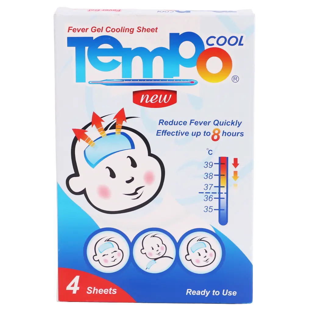 Tempo-Cool Fever Cooling Sheet 4 Pcs - view 2