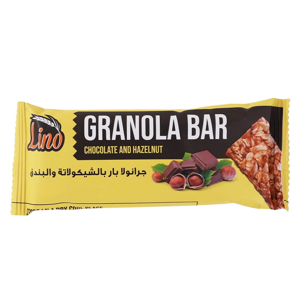 lino granola bar chocolate and hazelnut 40 gm