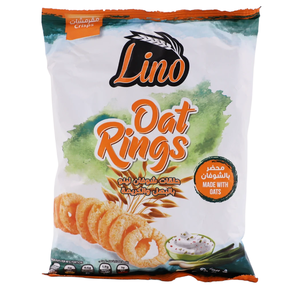 lino Oat Rings onion and Sour cream 60 gm