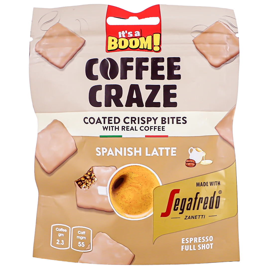  It's a Boom Coated Crispy Bites With Real Coffee Spanish Latte 30G