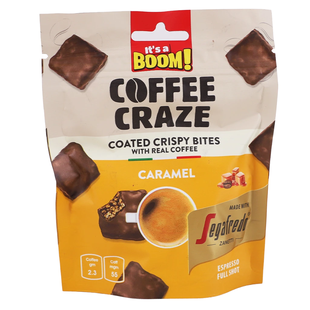  It's a Boom Coated Crispy Bites With Real Coffee Caramel 30G
