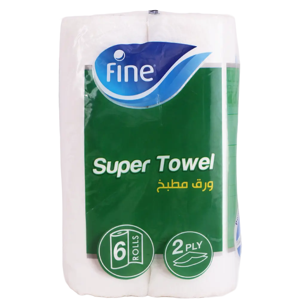 Fine Kitchen Paper Super Towel Tissue 6 Rolls  45 sheets - view 4