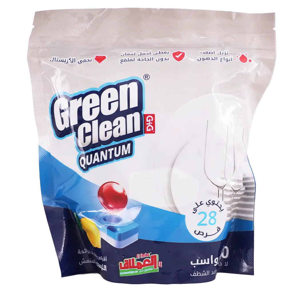 Green Clean Dishwasher Tablets With Lemon 28 Tablets - view 1