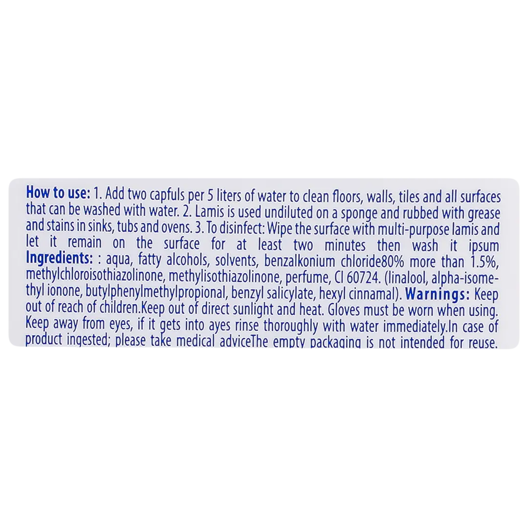 Lamis Multi-Purpose Cleaner Lilac 900 ml - view 3
