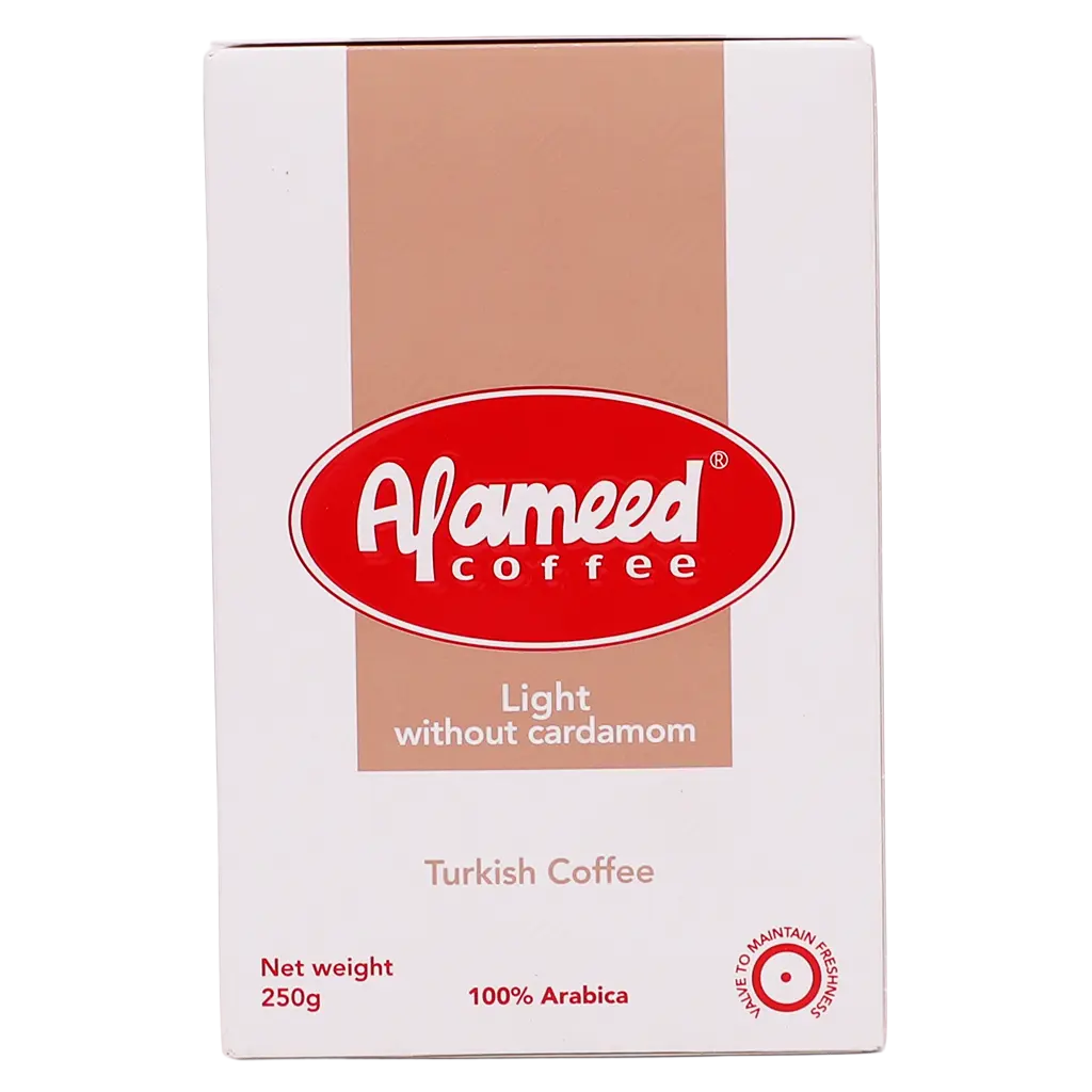 Al Ameed Turkish Coffee Light Roast Without Cardamom 250 gm - view 3