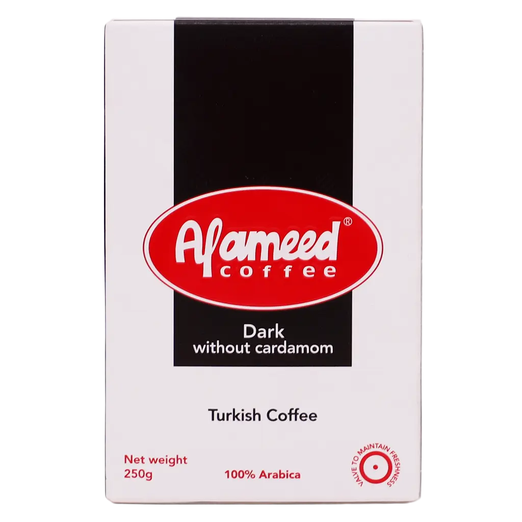 Al Ameed Turkish Coffee Dark Roast Without Cardamom 250 gm - view 3