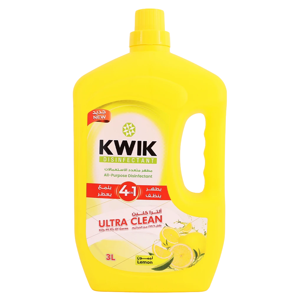 Kwik ULa Lemon Disinfectant 3 L