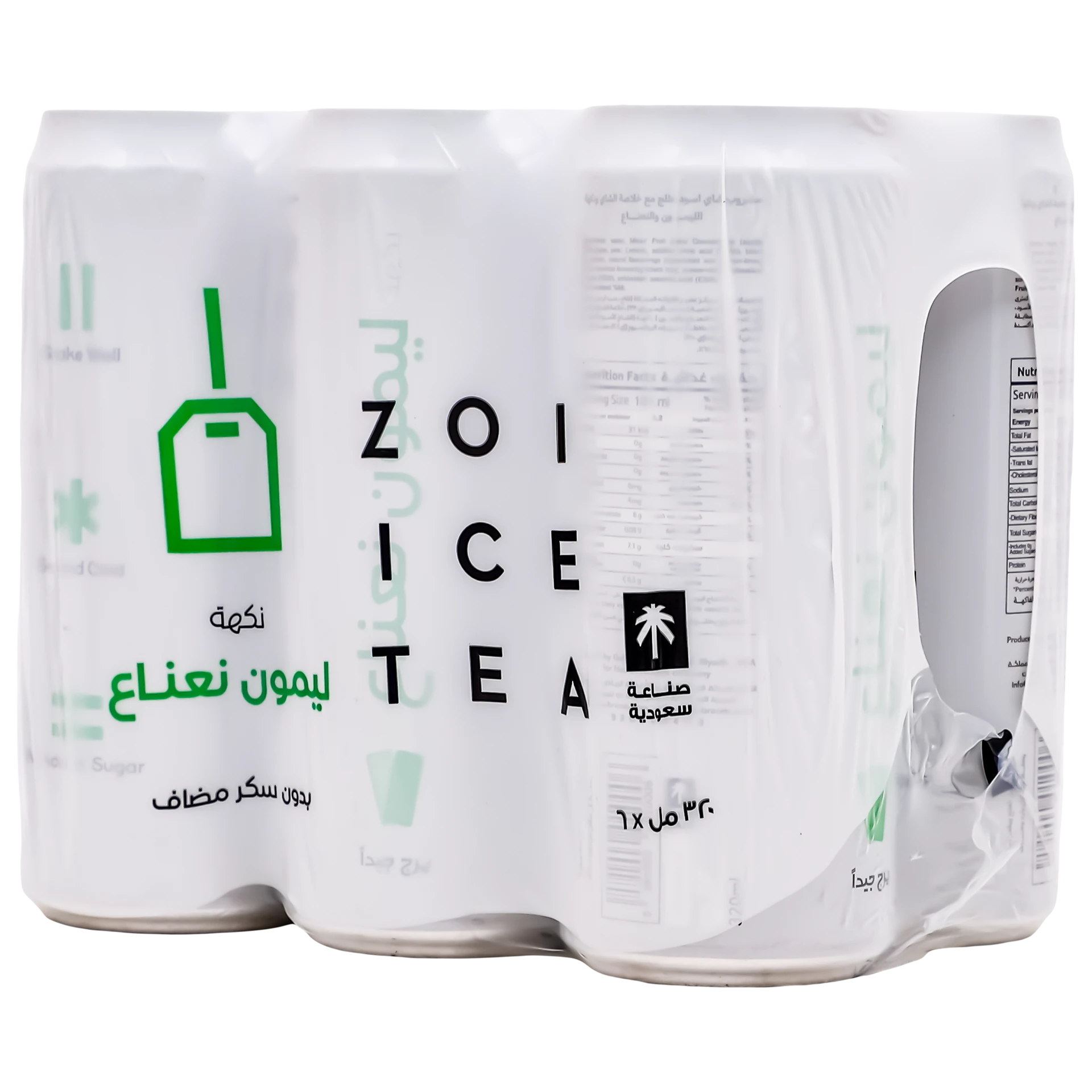 Zoi Ice Tea Lemon and Mint Flavour 6 pcs 320 ml