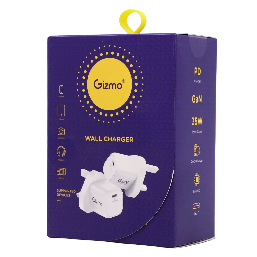 Gizmo 35W White USB-C Wall Charger - view 2