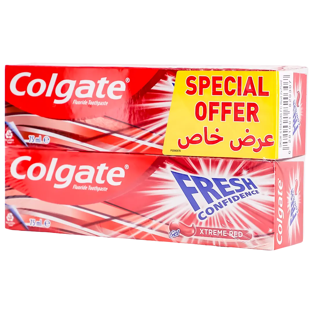 Colgate Fresh Confidence Red Gel Toothpaste 2*75 ml - view 1