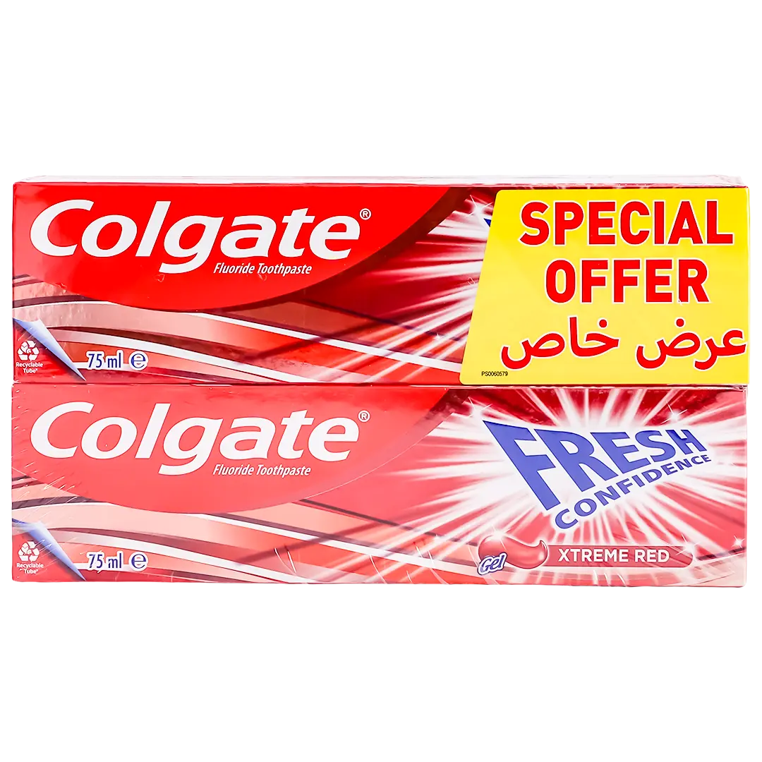 Colgate Fresh Confidence Red Gel Toothpaste 2*75 ml - view 2
