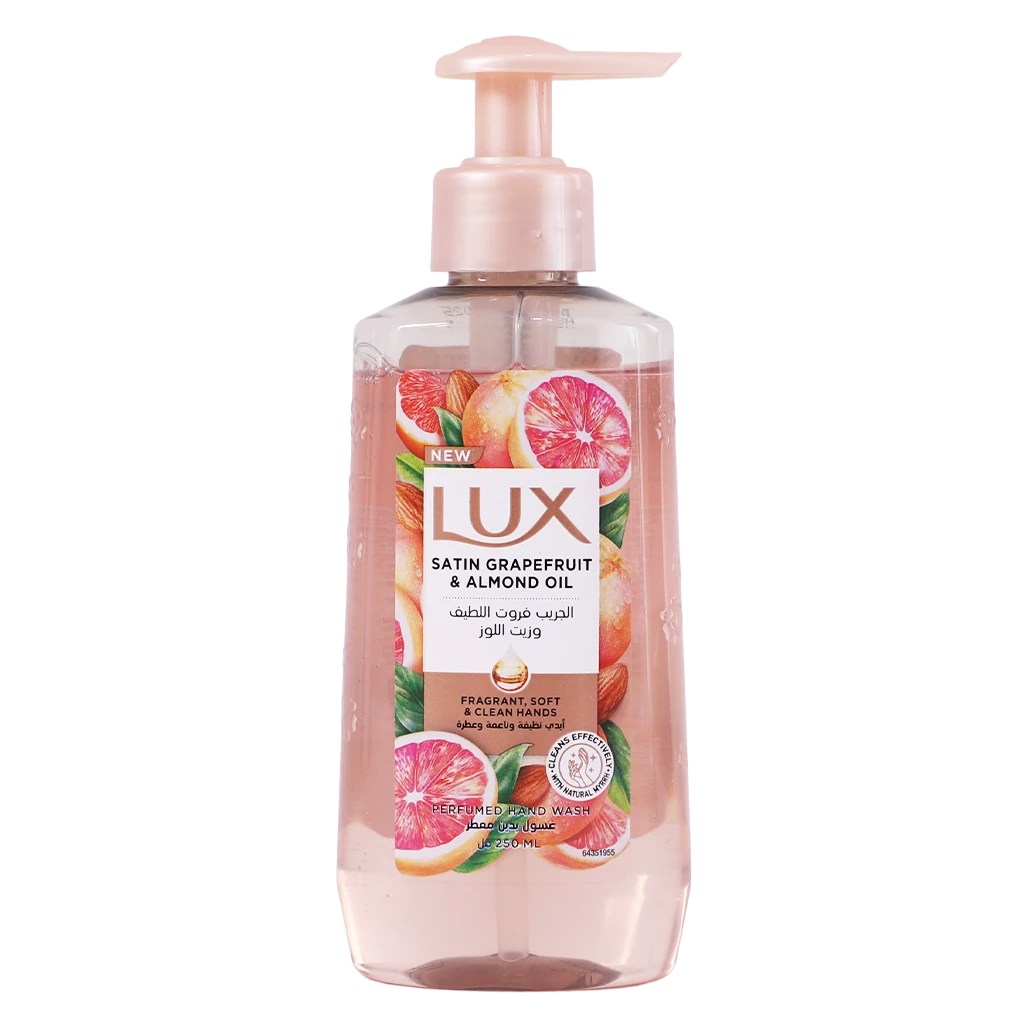 Lux Perfumed Hand Wash Satin Grapefruit and Almond Oil 250 ml