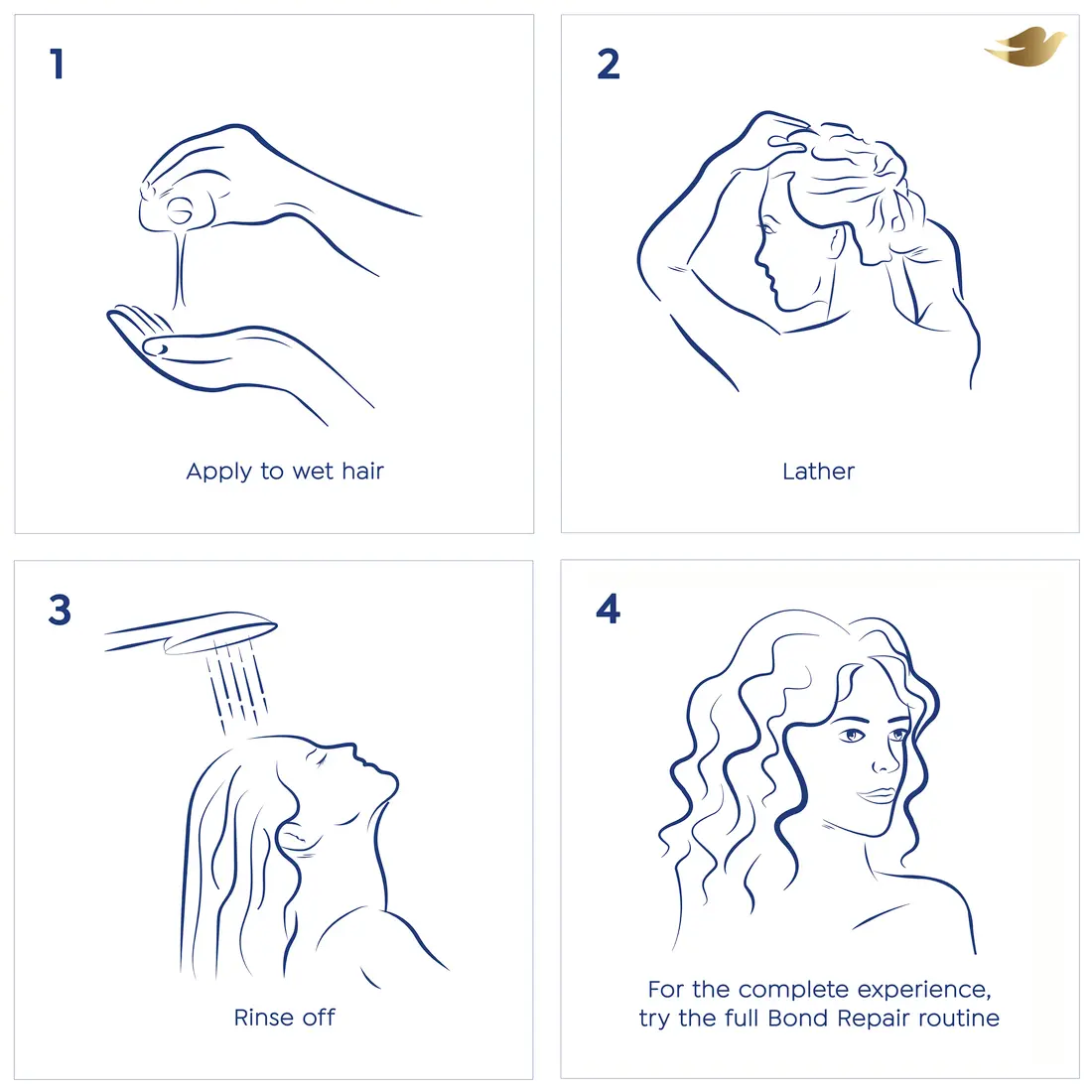 Dove Bond Repair Shampoo for women 350 ml - view 7