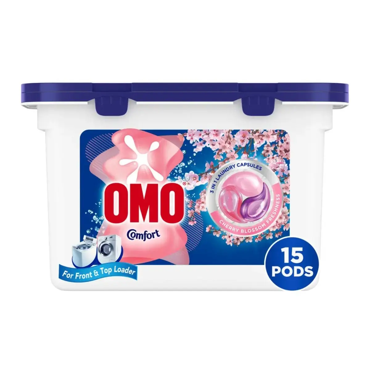 Omo Comfort 3 in 1 Laundry Capsules Cherry Blossom Freshness 15 Capsules - view 7