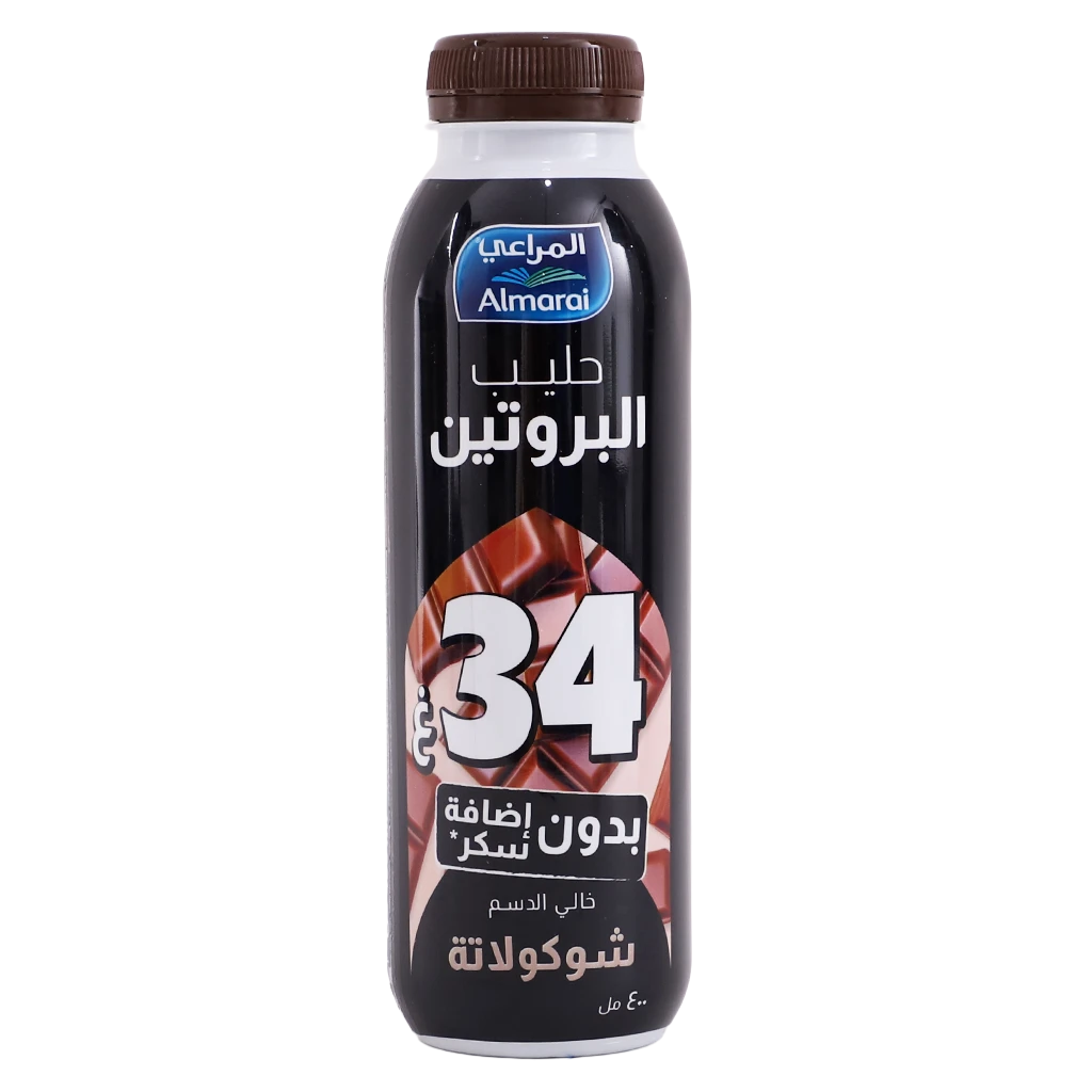 Almarai Protein Milk Chocolate Fat Free No Add Sugar 400 ml