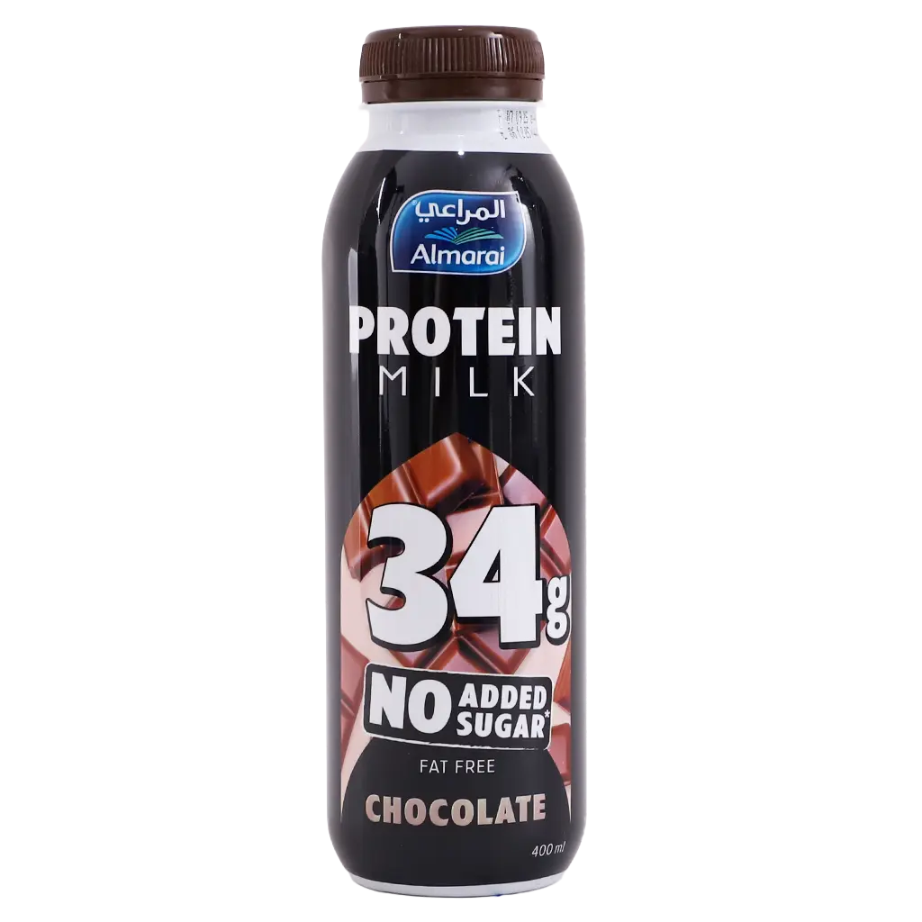 Almarai Protein Milk Chocolate Fat Free No Add Sugar 400 ml - view 2