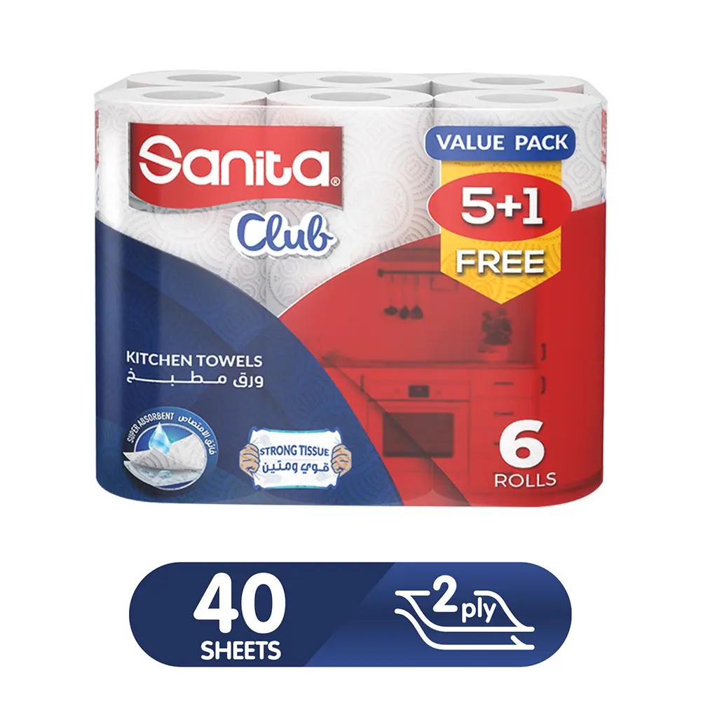 Sanita Club Kitchen Towel 5+1 Rolls - view 2