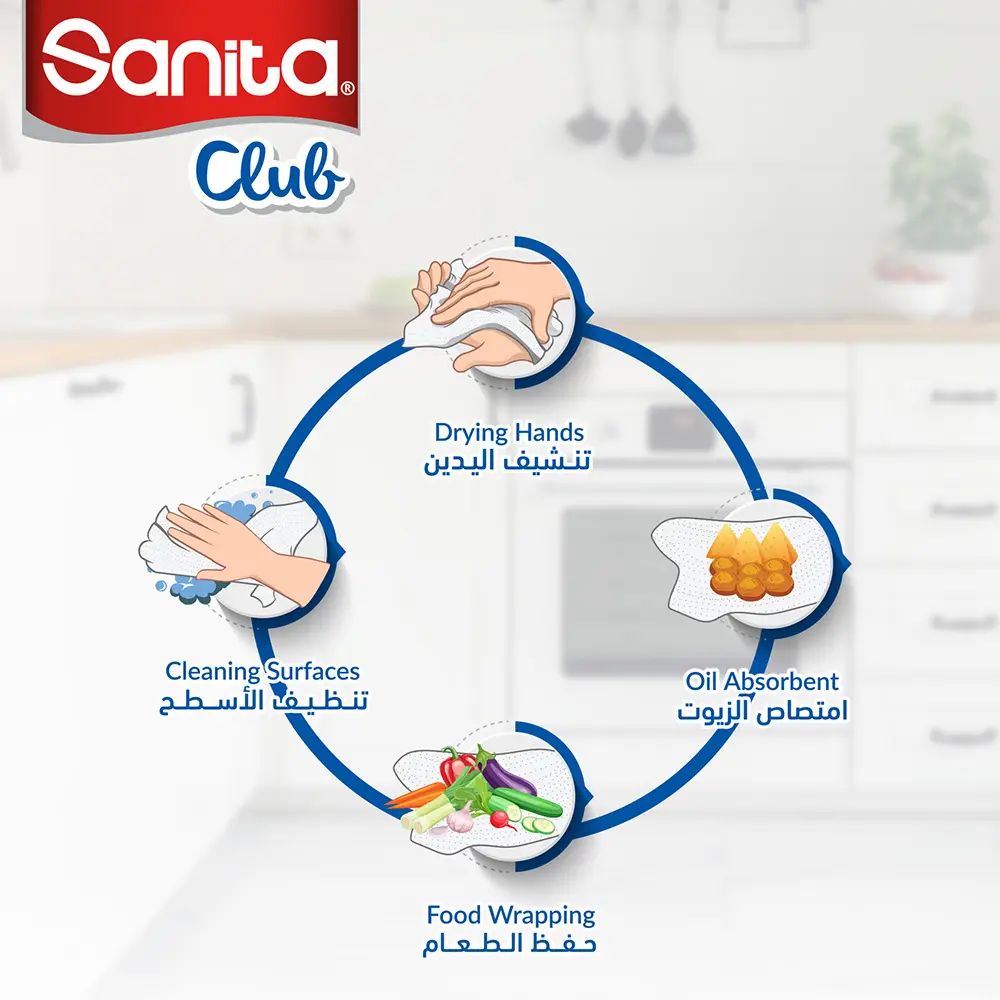 Sanita Club Kitchen Towel 5+1 Rolls - view 4