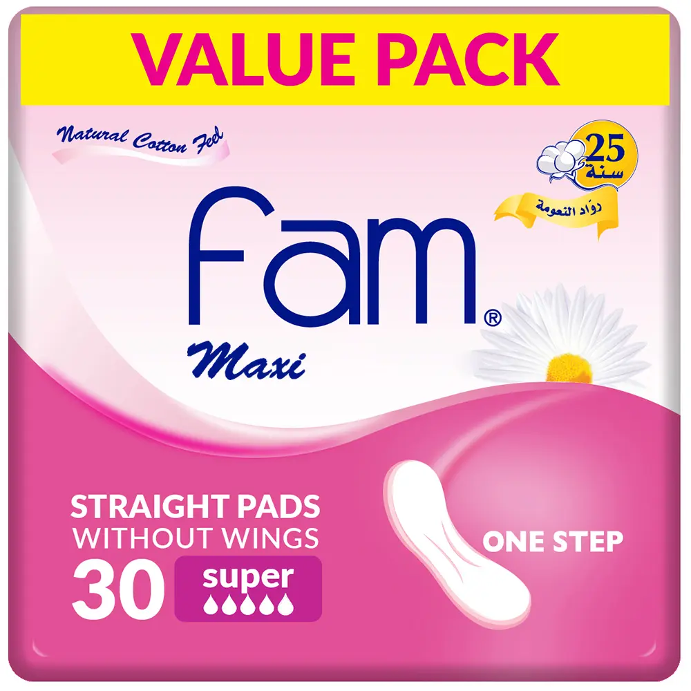 Fam Maxi Sanitary Pad Without Wings Super 30 pads - view 5