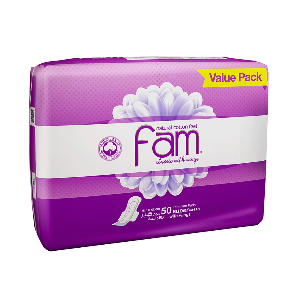 Fam Maxi Sanitary Pad Classic With Wings Super 50 pads