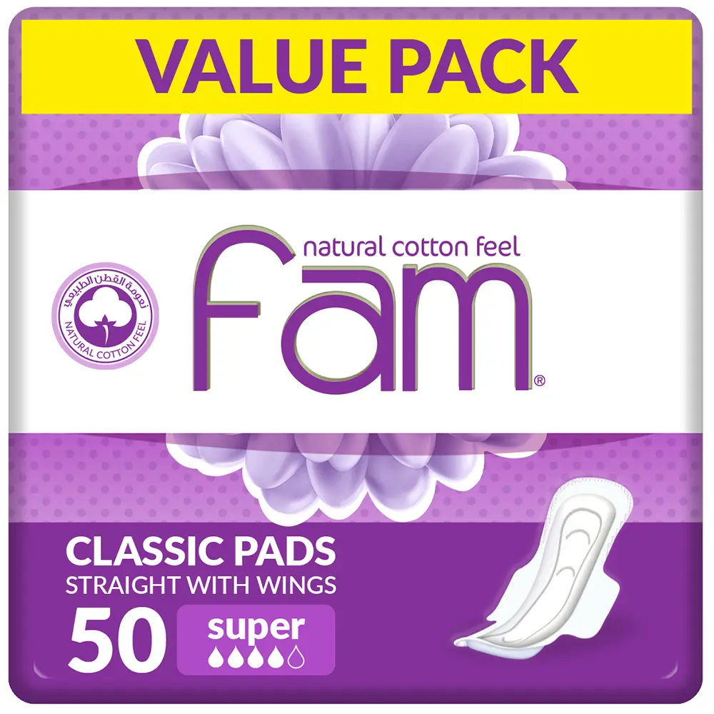 Fam Maxi Sanitary Pad Classic With Wings Super 50 pads - view 8