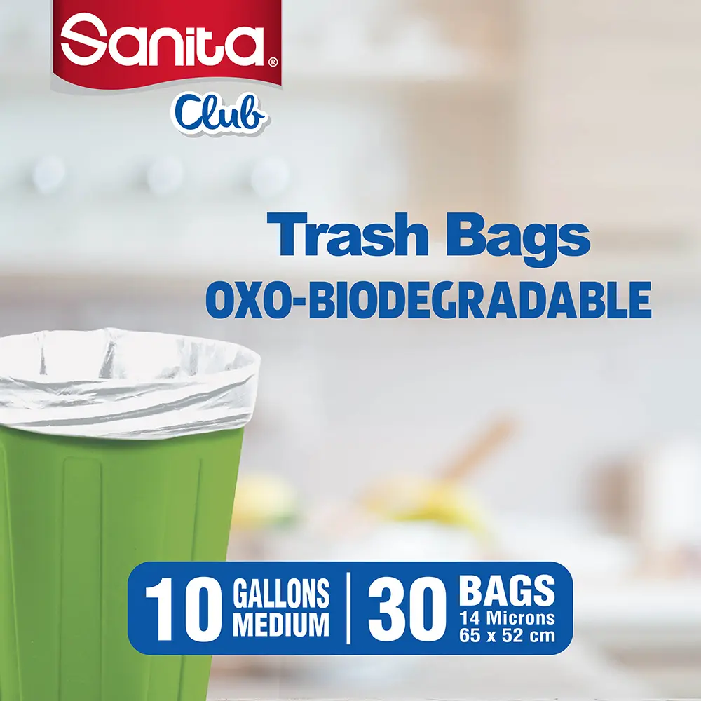 Sanita Club Trash Bags 10 Gallons 30 Bags - view 3
