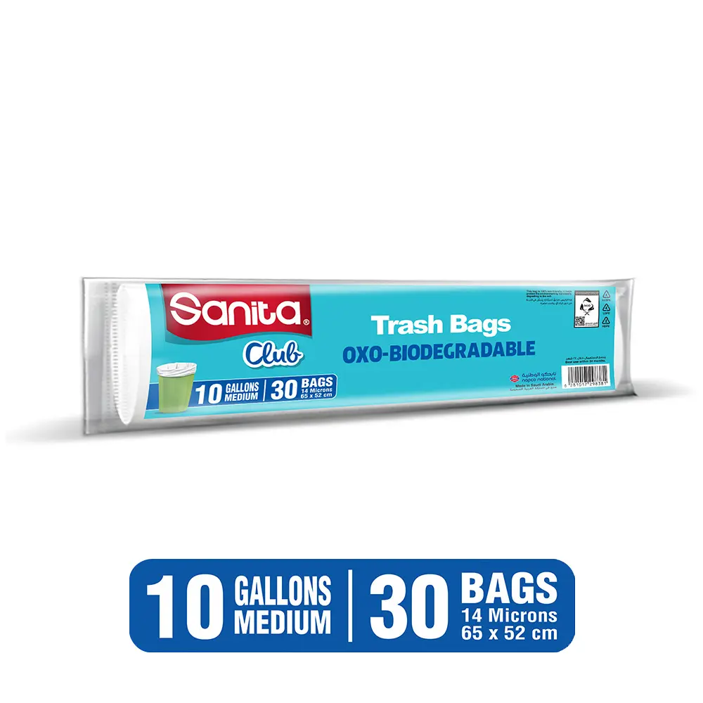 Sanita Club Trash Bags 10 Gallons 30 Bags - view 4