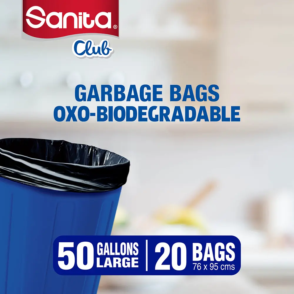 Sanita Club Garbage Bags 50 Gallons 20 BAGS - view 4