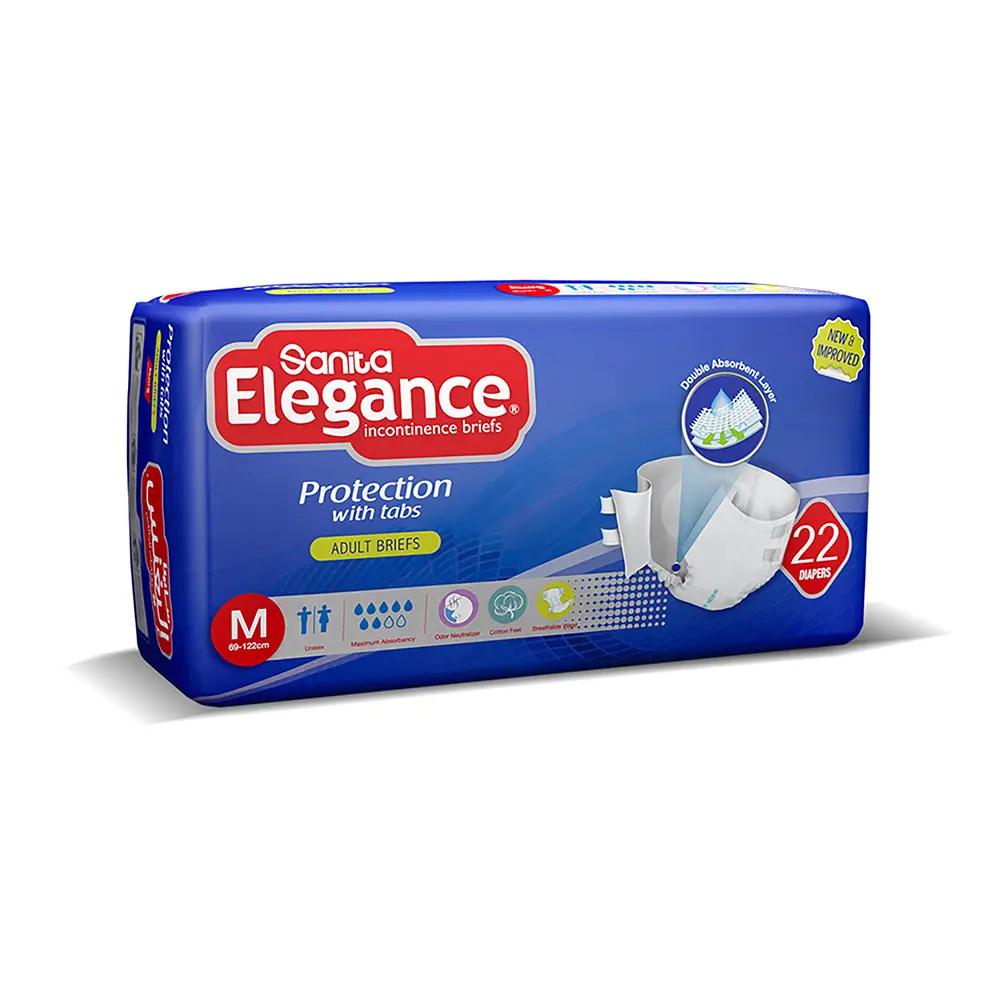 Sanita Elegance Adult Diapers Medium 22 Briefs - view 1