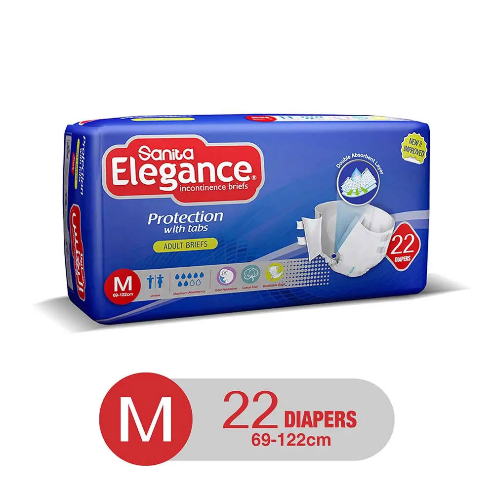 Sanita Elegance Adult Diapers Medium 22 Briefs - view 8
