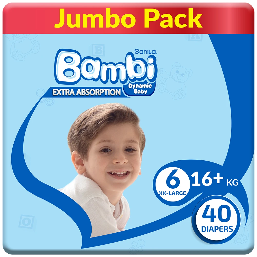 Sanita Bambi Size 6 XX-Large +18 kg 40 pcs