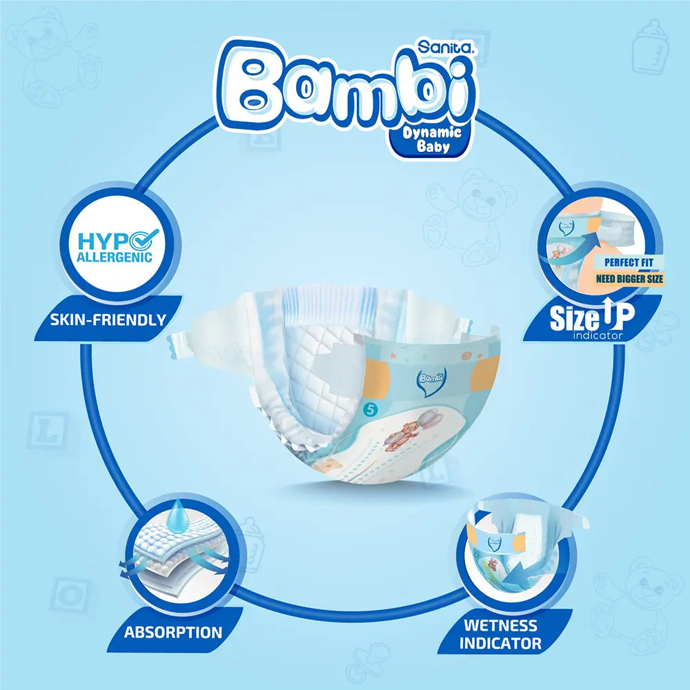 Sanita Bambi Size 5 X-Large 12-22 kg 54 pcs - view 5