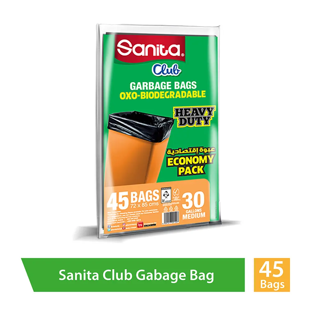 Sanita Club Garbage Bags 30 Gallons 45 Bags - view 2