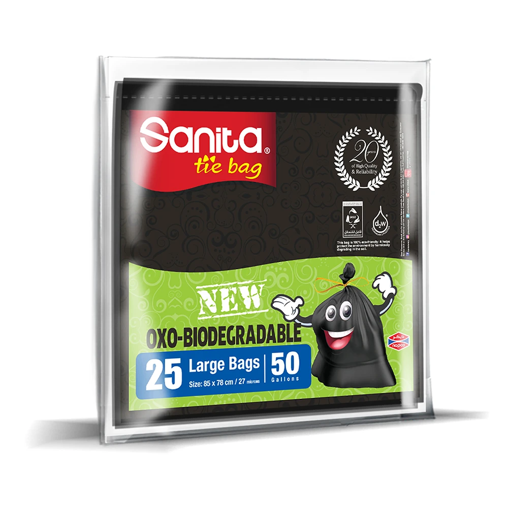 SanitaTrash Bag 50 Gallon 25 Bag
