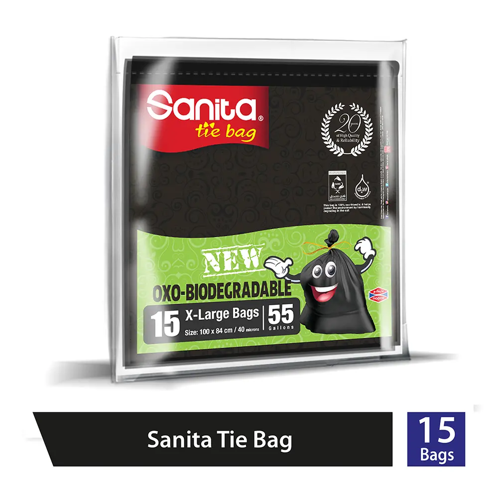 SanitaTrash Bag 55 Gallon 15 Bag - view 2
