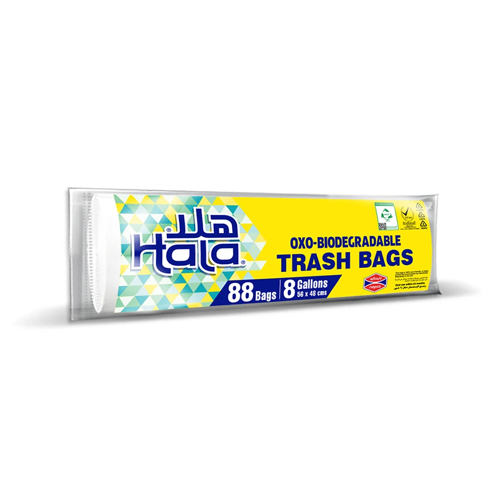 Hala Trash Bags 8 Gallons 88 pcs