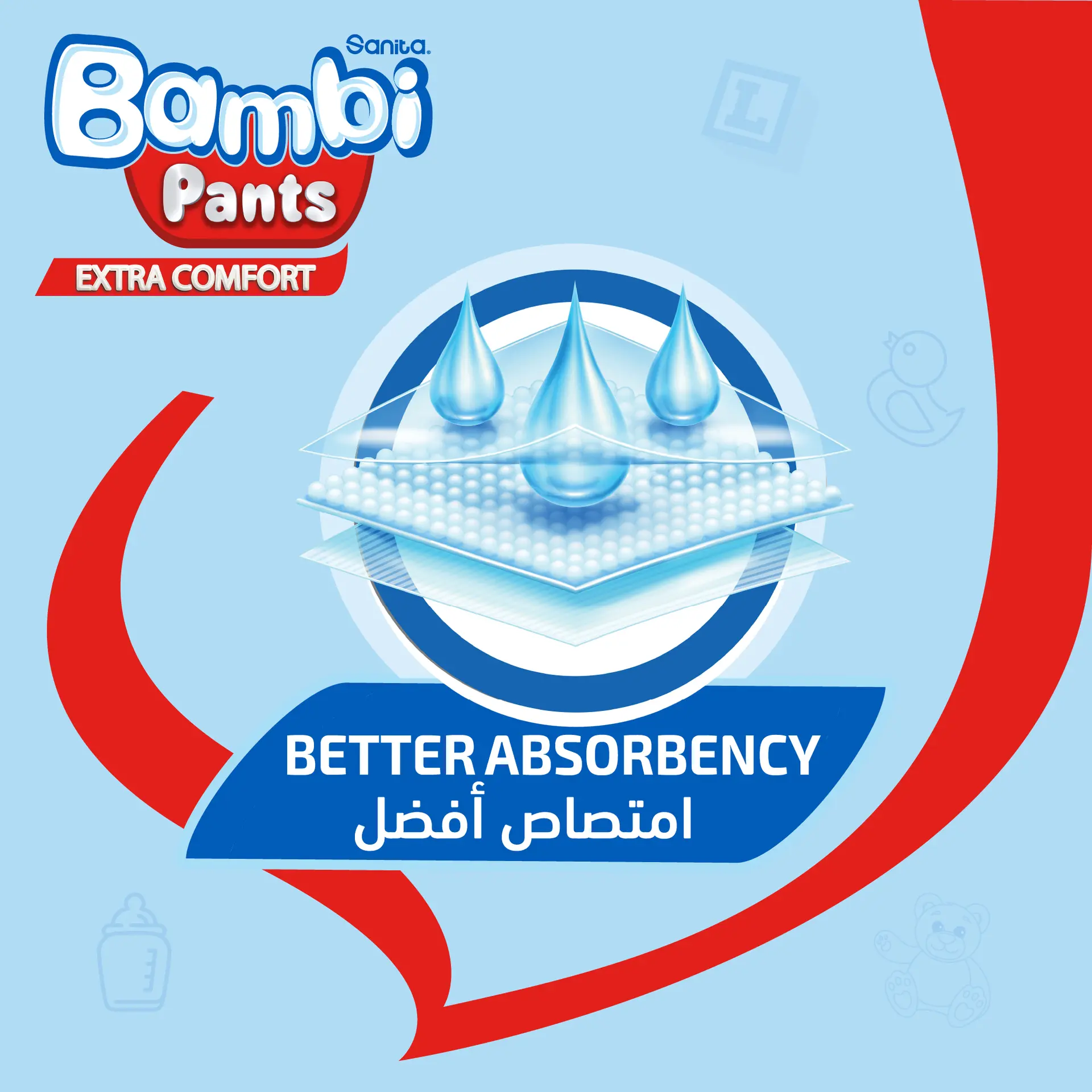 Sanita Bambi Pants Size 6 Xl Jumbo Box 80 Diapers  - view 7