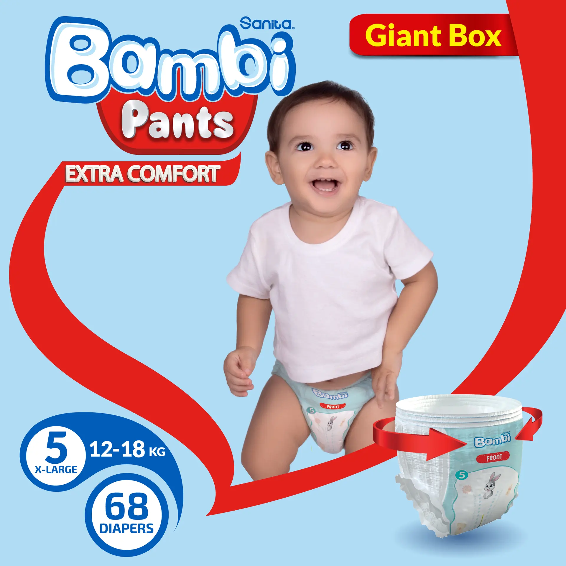 Bambi Pants Giant Box X-Large 12-18kg 68 Pants - view 10