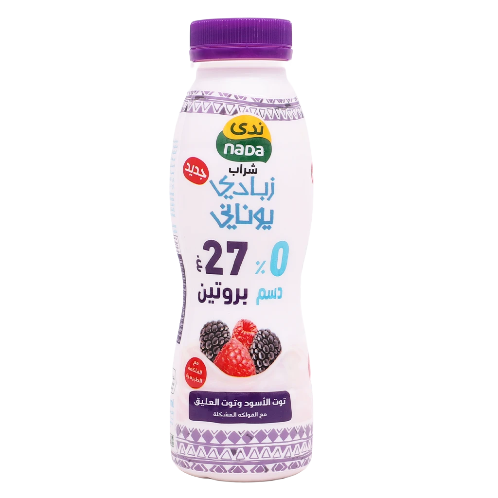 Nada Greek Yoghurt Drink 0% Fat  Blackberry & Raspberry  300 ml