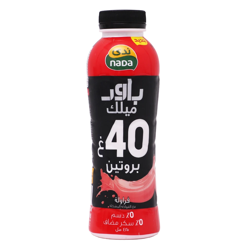 ندى حليب الطاقة بالفراولة 425 مل