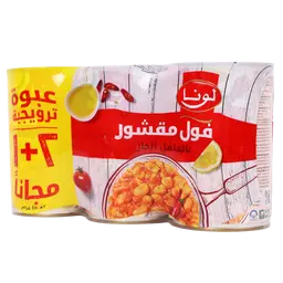 Luna Peeled Foul With Chili 3 pcs 450 gm