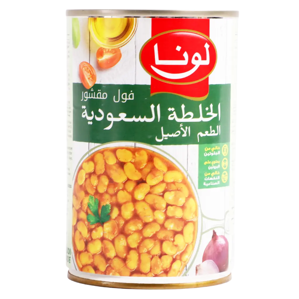 Luna Foul Peeled With Saudi Recipe 450 gm - view 1