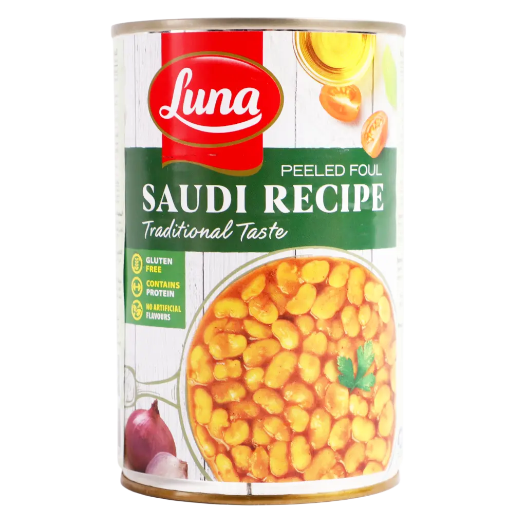 Luna Foul Peeled With Saudi Recipe 450 gm - view 2