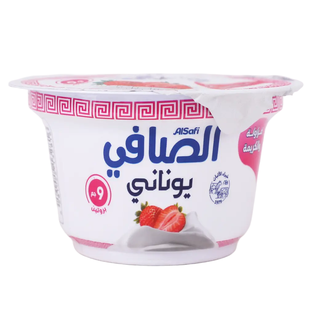 AlSafi Greek Yoghurt Strawberry & Cream 150 gm - view 1